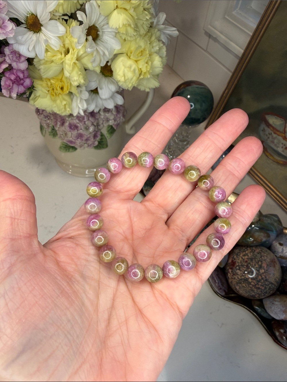 HQ Watermelon Tourmaline Bracelet: B1300